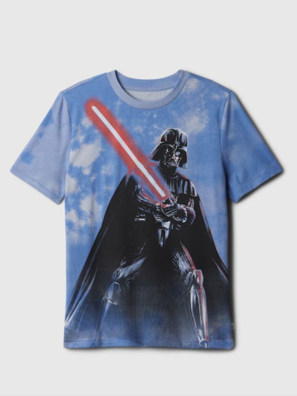 Gap Darth Vader Graphic Tee - Blue with Red Lightsaber
